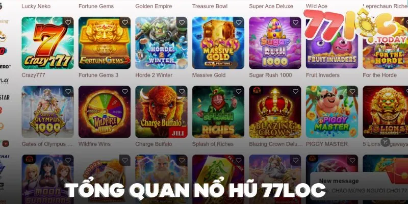Tổng quan về chuyên mục quay hũ tại 77loc
